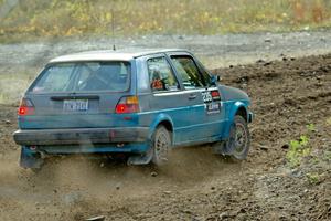 Mark Rokus / Mike Van Alphen VW GTI comes through the spectator point on SS9, Arvon-Silver I.