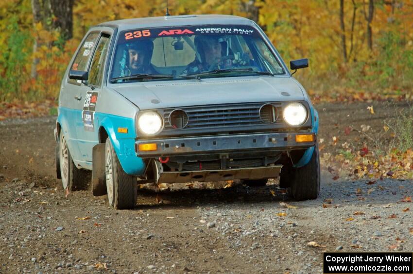 Mark Rokus / Mike Van Alphen VW GTI comes through the spectator point on SS9, Arvon-Silver I.