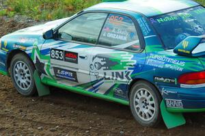 Amanda Skelly / Jason Grizaniuk Subaru Impreza comes through the spectator point on SS9, Arvon-Silver I.