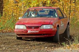 Andrew Mozer / Eric Mozer Ford Mustang comes through the spectator point on SS9, Arvon-Silver I.