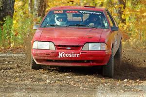 Andrew Mozer / Eric Mozer Ford Mustang comes through the spectator point on SS9, Arvon-Silver I.