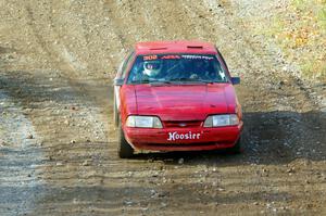 Andrew Mozer / Eric Mozer Ford Mustang comes through the spectator point on SS9, Arvon-Silver I.