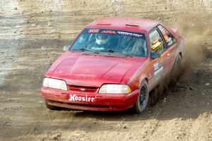 Andrew Mozer / Eric Mozer Ford Mustang comes through the spectator point on SS9, Arvon-Silver I.