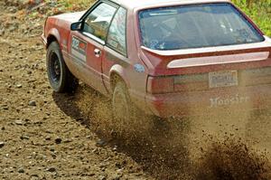 Andrew Mozer / Eric Mozer Ford Mustang comes through the spectator point on SS9, Arvon-Silver I.