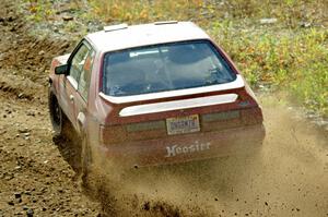 Andrew Mozer / Eric Mozer Ford Mustang comes through the spectator point on SS9, Arvon-Silver I.