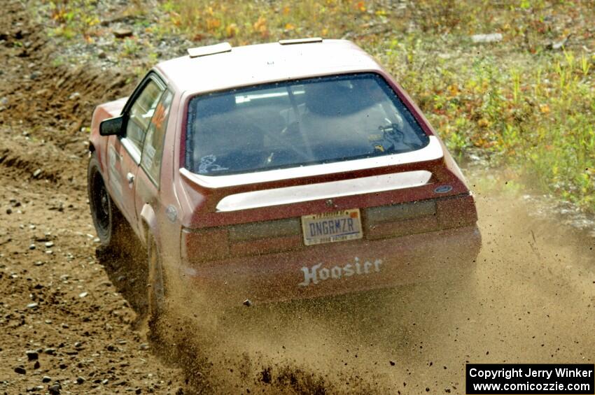 Andrew Mozer / Eric Mozer Ford Mustang comes through the spectator point on SS9, Arvon-Silver I.