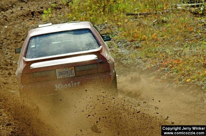 Andrew Mozer / Eric Mozer Ford Mustang comes through the spectator point on SS9, Arvon-Silver I.