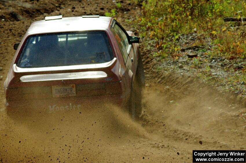 Andrew Mozer / Eric Mozer Ford Mustang comes through the spectator point on SS9, Arvon-Silver I.