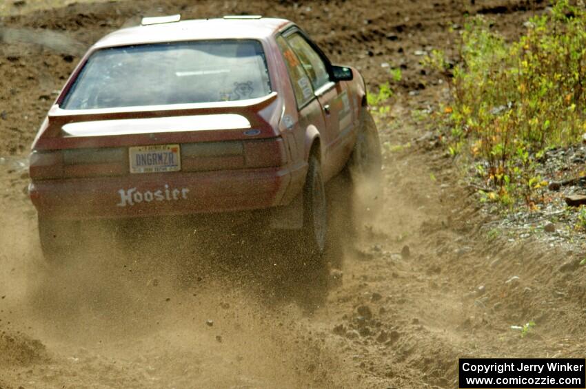 Andrew Mozer / Eric Mozer Ford Mustang comes through the spectator point on SS9, Arvon-Silver I.