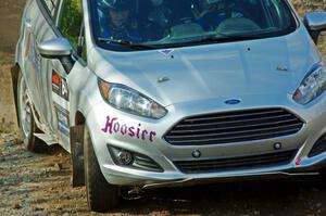 Paul Dickinson / Alison LaRoza Ford Fiesta comes through the spectator point on SS9, Arvon-Silver I.