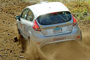 Paul Dickinson / Alison LaRoza Ford Fiesta comes through the spectator point on SS9, Arvon-Silver I.