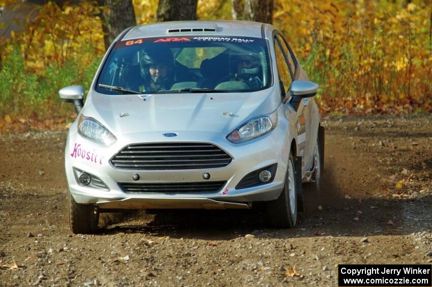 Paul Dickinson / Alison LaRoza Ford Fiesta comes through the spectator point on SS9, Arvon-Silver I.