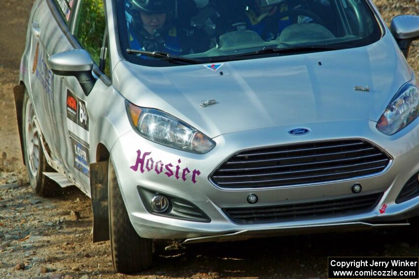 Paul Dickinson / Alison LaRoza Ford Fiesta comes through the spectator point on SS9, Arvon-Silver I.