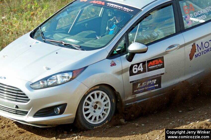 Paul Dickinson / Alison LaRoza Ford Fiesta comes through the spectator point on SS9, Arvon-Silver I.