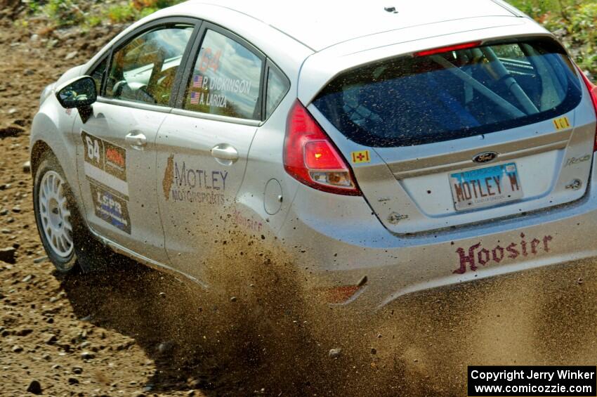 Paul Dickinson / Alison LaRoza Ford Fiesta comes through the spectator point on SS9, Arvon-Silver I.