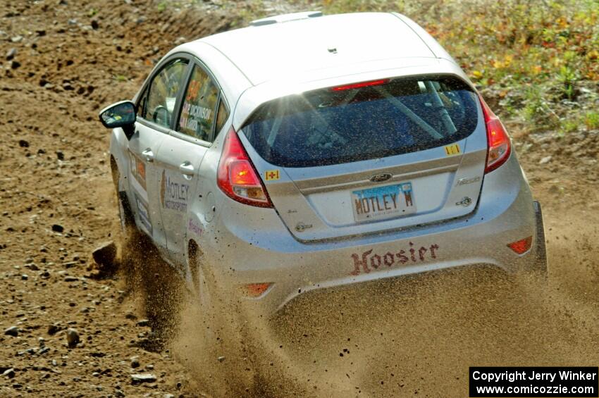 Paul Dickinson / Alison LaRoza Ford Fiesta comes through the spectator point on SS9, Arvon-Silver I.