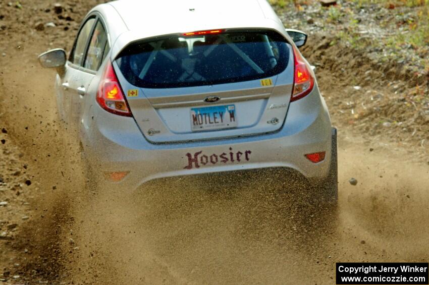 Paul Dickinson / Alison LaRoza Ford Fiesta comes through the spectator point on SS9, Arvon-Silver I.