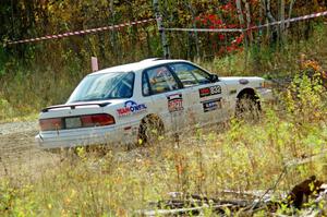 Pete Rizzo / Rebecca Ruston Mitsubishi Galant VR-4 comes through the spectator point on SS9, Arvon-Silver I.