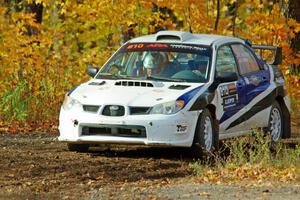 Brad Hayosh / Neil Moser Subaru WRX STi comes through the spectator location on SS9, Arvon-Silver I.