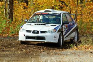 Brad Hayosh / Neil Moser Subaru WRX STi comes through the spectator location on SS9, Arvon-Silver I.