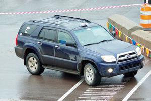 A Toyota 4Runner does a pre-check of SS15, Lakeshore Drive.