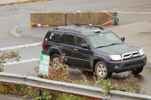 A Toyota 4Runner does a pre-check of SS15, Lakeshore Drive.