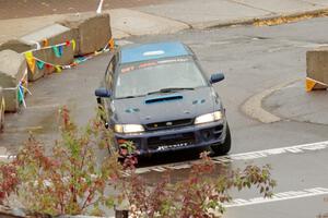 Jimmy Pelizzari / Kate Stevens Subaru Impreza on SS15, Lakeshore Drive.