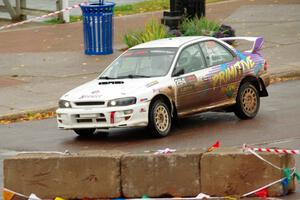 Blake Lind / Tricia Lind Subaru Impreza on SS15 (Lakeshore Drive).