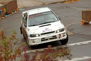 Blake Lind / Tricia Lind Subaru Impreza on SS15 (Lakeshore Drive).