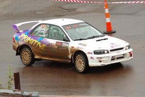 Blake Lind / Tricia Lind Subaru Impreza on SS15 (Lakeshore Drive).