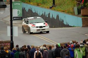 Mike Engle / Brian Arpke Subaru WRX STi on SS15 (Lakeshore Drive).