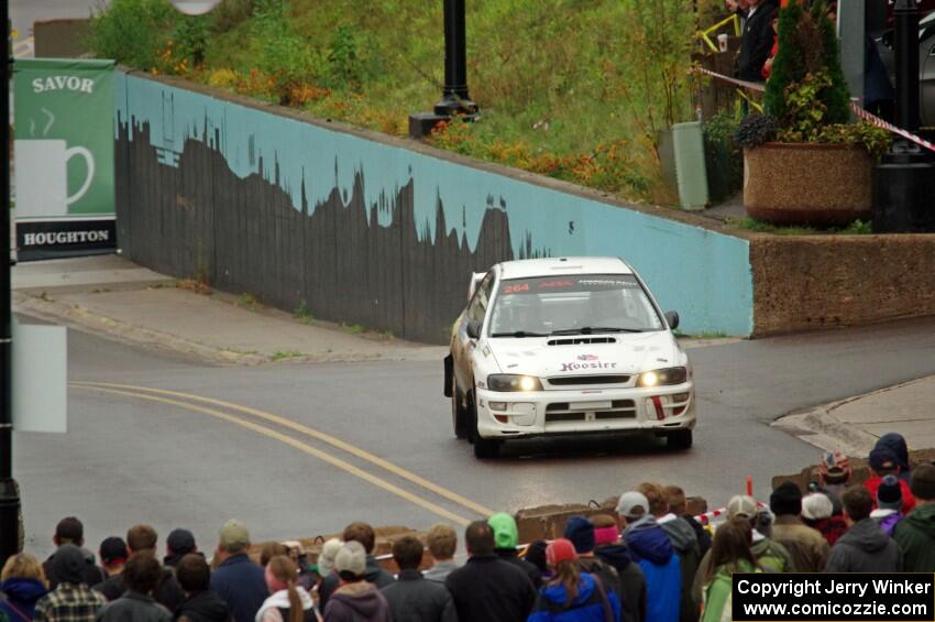 Blake Lind / Tricia Lind Subaru Impreza on SS15 (Lakeshore Drive).