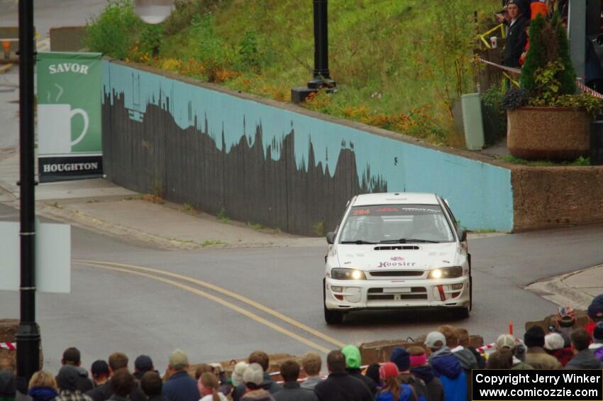 Blake Lind / Tricia Lind Subaru Impreza on SS15 (Lakeshore Drive).