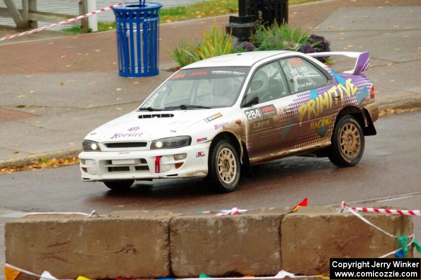 Blake Lind / Tricia Lind Subaru Impreza on SS15 (Lakeshore Drive).