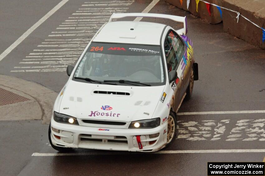 Blake Lind / Tricia Lind Subaru Impreza on SS15 (Lakeshore Drive).