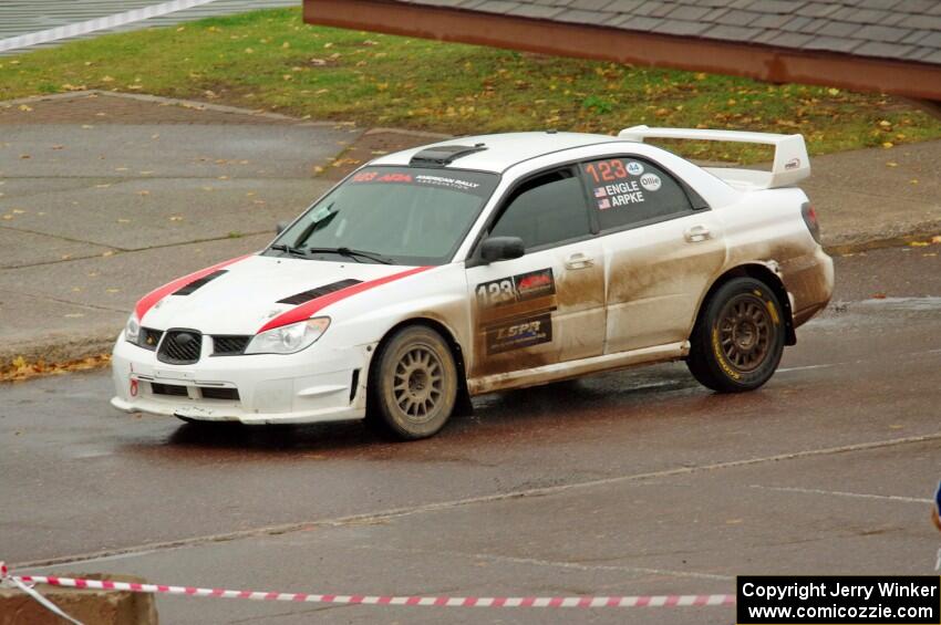 Mike Engle / Brian Arpke Subaru WRX STi on SS15 (Lakeshore Drive).