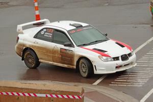 Mike Engle / Brian Arpke Subaru WRX STi on SS15 (Lakeshore Drive).