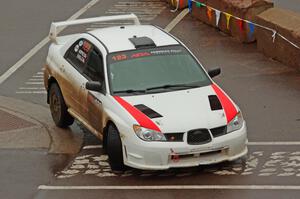 Mike Engle / Brian Arpke Subaru WRX STi on SS15 (Lakeshore Drive).