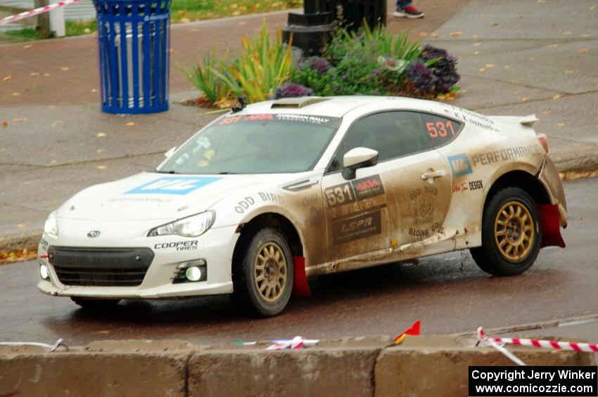 John Kosmatka / Kristin Kosmatka Subaru BRZ on SS15, Lakeshore Drive.