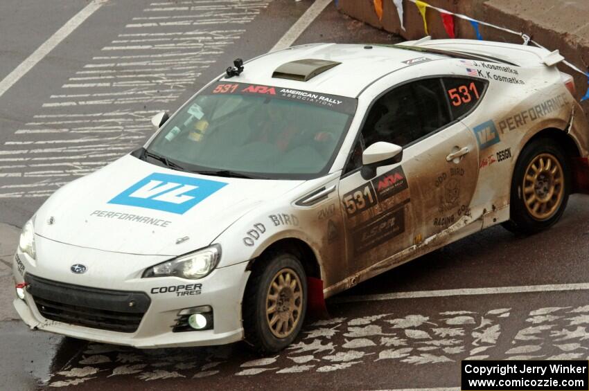 John Kosmatka / Kristin Kosmatka Subaru BRZ on SS15, Lakeshore Drive.