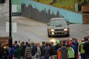 Jordan Locher / Tom Addison Subaru Impreza 2.5RS on SS15, Lakeshore Drive.