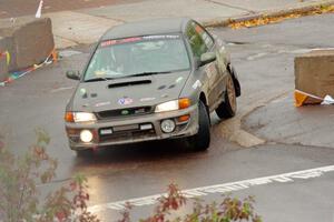 Jordan Locher / Tom Addison Subaru Impreza 2.5RS on SS15, Lakeshore Drive.