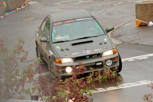 Jordan Locher / Tom Addison Subaru Impreza 2.5RS on SS15, Lakeshore Drive.