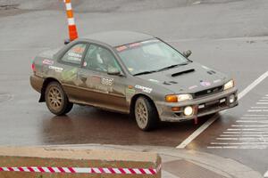 Jordan Locher / Tom Addison Subaru Impreza 2.5RS on SS15, Lakeshore Drive.