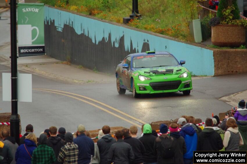 Santiago Iglesias / R.J. Kassel Subaru BRZ on SS15, Lakeshore Drive.