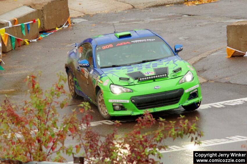 Santiago Iglesias / R.J. Kassel Subaru BRZ on SS15, Lakeshore Drive.