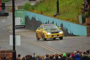 Steve Gingras / Katie Gingras Subaru Impreza on SS15, Lakeshore Drive.