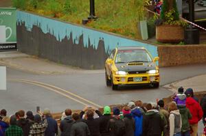 Steve Gingras / Katie Gingras Subaru Impreza on SS15, Lakeshore Drive.