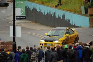 Steve Gingras / Katie Gingras Subaru Impreza on SS15, Lakeshore Drive.