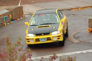 Steve Gingras / Katie Gingras Subaru Impreza on SS15, Lakeshore Drive.